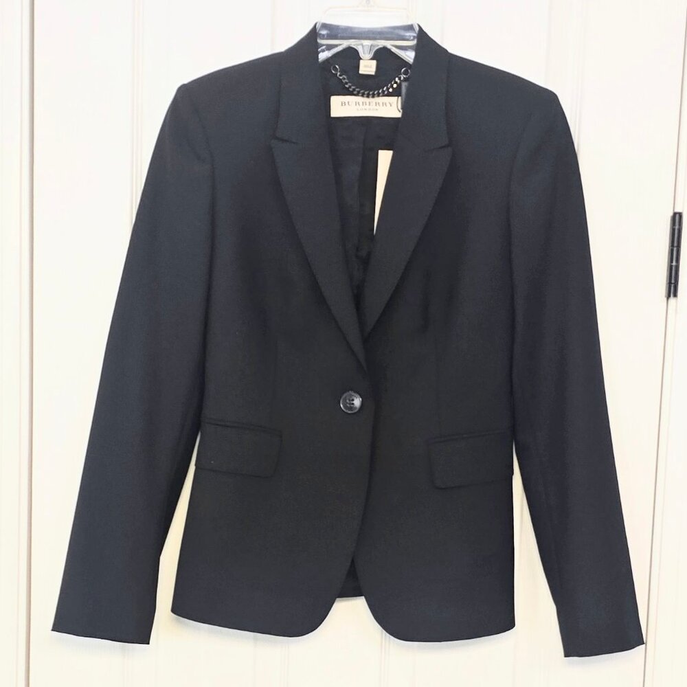 BURBERRY Black Women's Blazer - Size 4